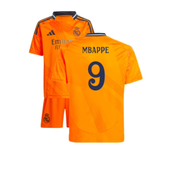 Professional-Grade 2024-2025 Real Madrid Away Mini Kit (Mbappe 9)