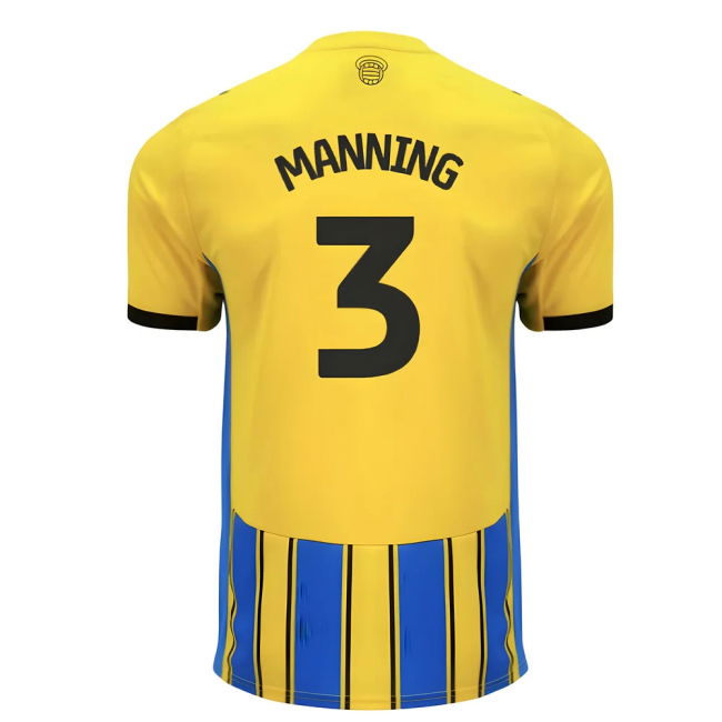 Ultra Comfort Southampton Southampton Away Shirt Kids Manning #3 L...