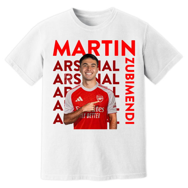 Martin Zubimendi Arsenal New Signing official style T-Shirt (Men