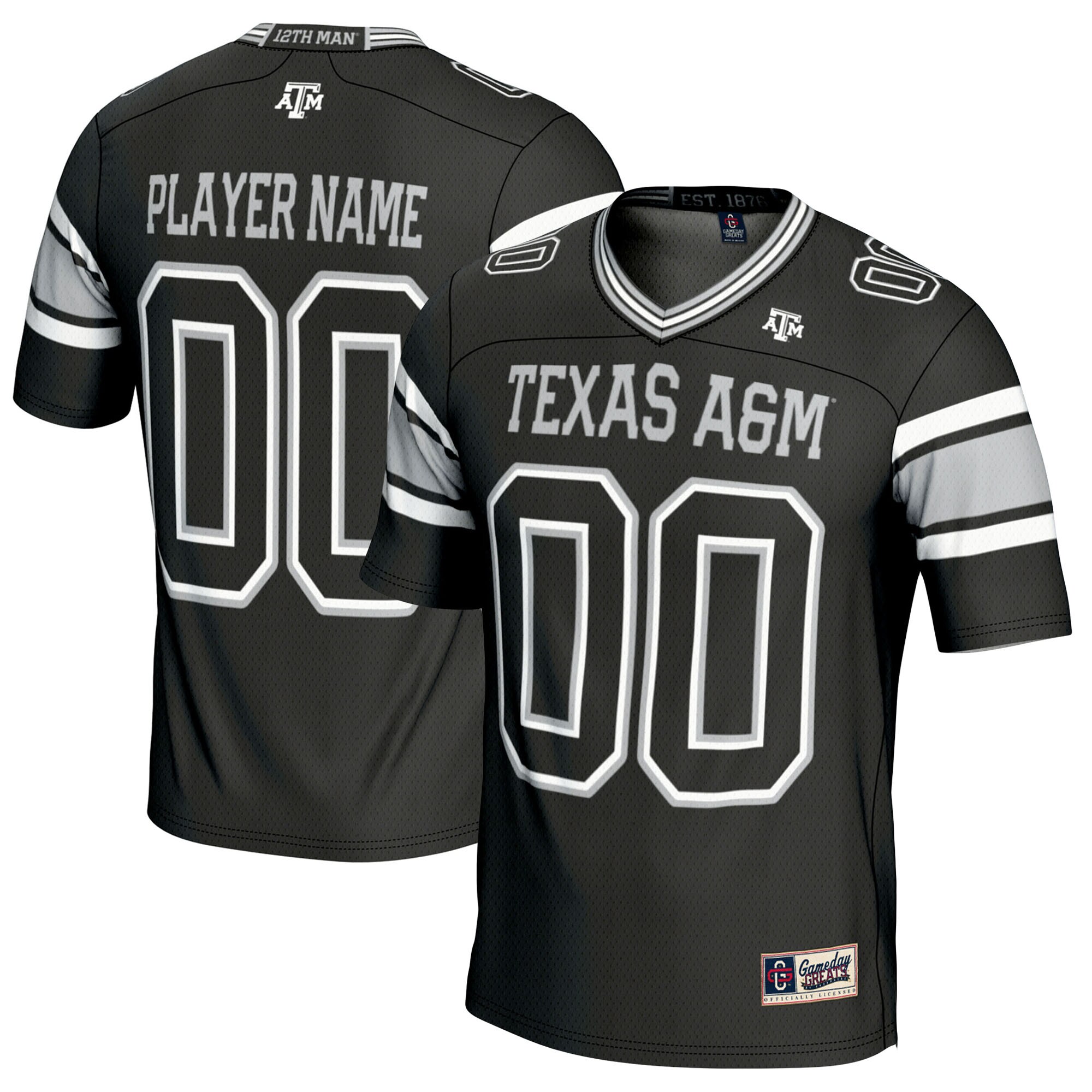 [DDG] Texas A&M Aggies GameDay Greats Youth NIL Pick-A-Player Football Jersey - Black