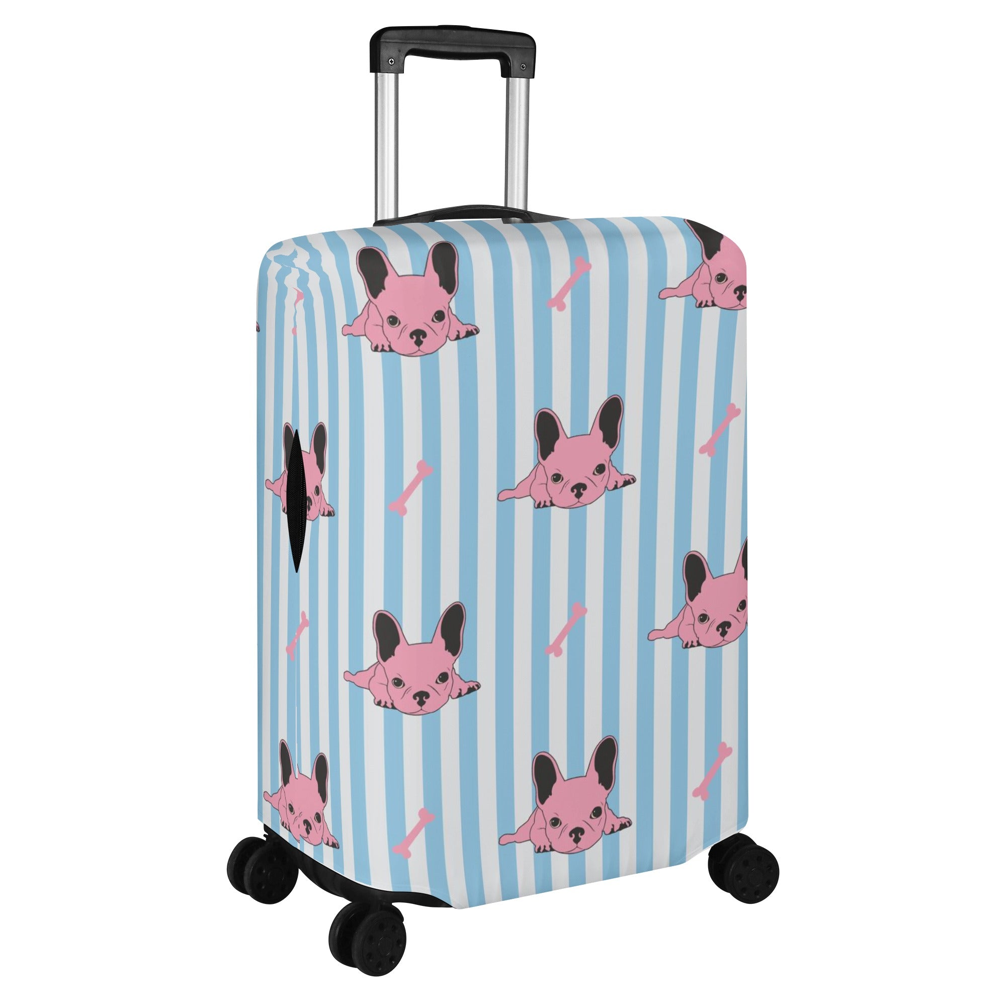 Frenchie-Fan Minimal-Aesthetic Ava - Luggage Cover for Everyday Wear