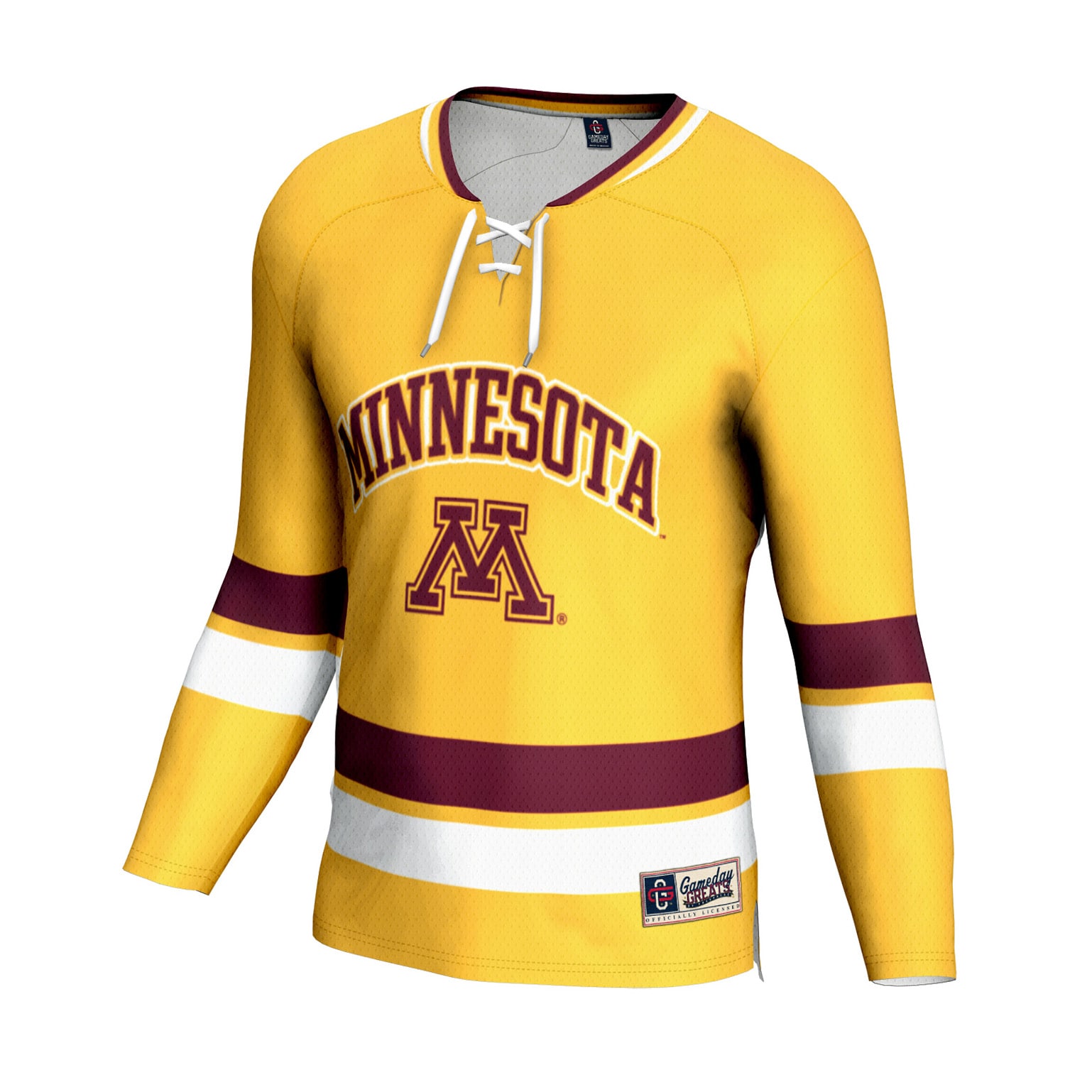 [NJP] Minnesota Golden Gophers GameDay Greats Unisex NIL Pick-A-Player Women's Hockey Lightweight Jersey - Gold