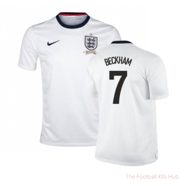 England 2013-14 Home Shirt (XS) (Good) (BECKHAM 7)