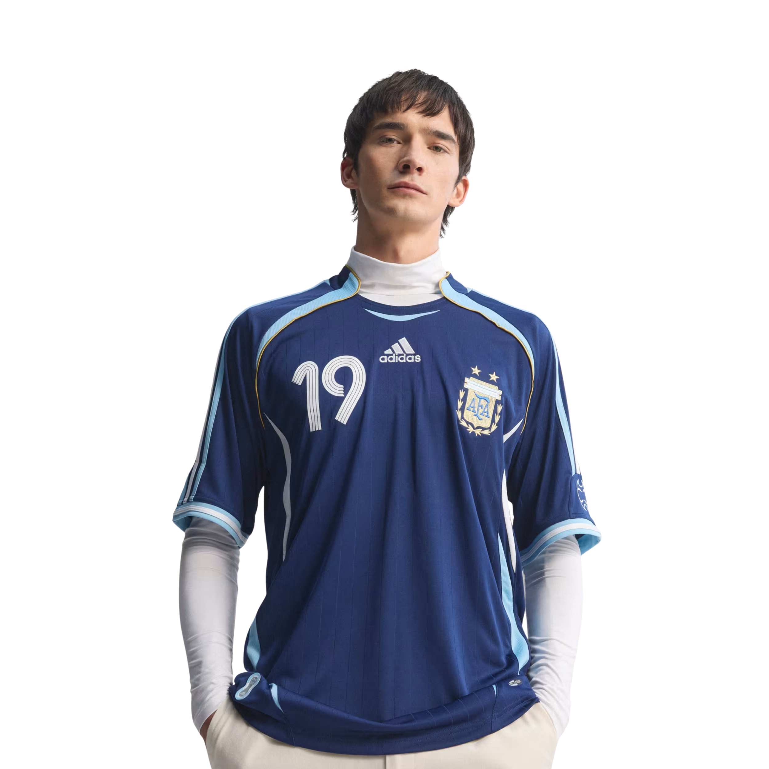 Buy Lionel Messi Argentina 2006 Away Soccer Jersey Dark Blue