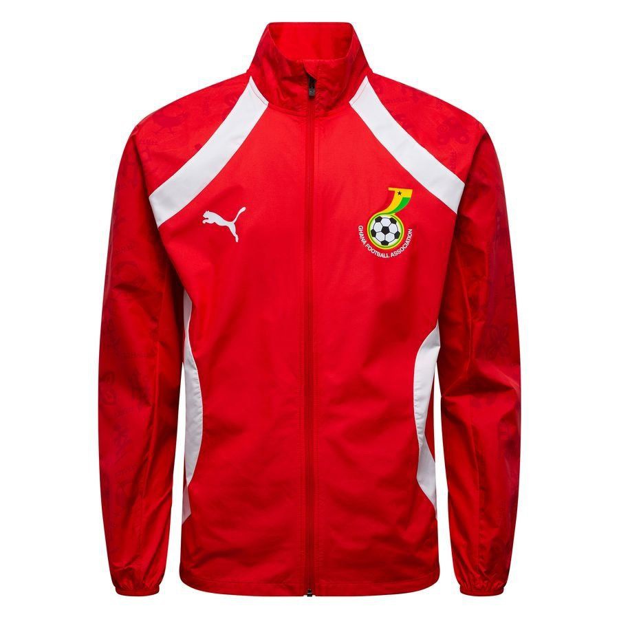 Ghana Jacket Pre Match Woven Anthem Africa Cup of Nations 2025 - Puma Red/PUMA White