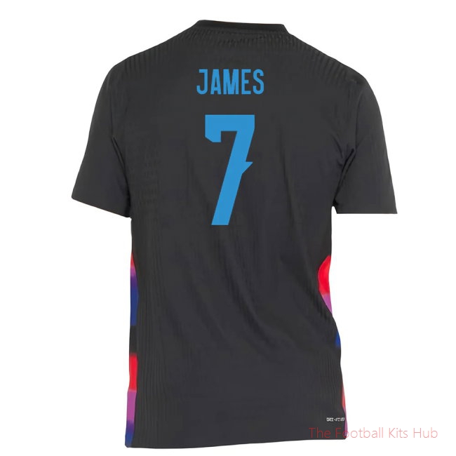 2025-2026 England WEC Authentic Away Shirt (Black) - Mens (JAMES 7)