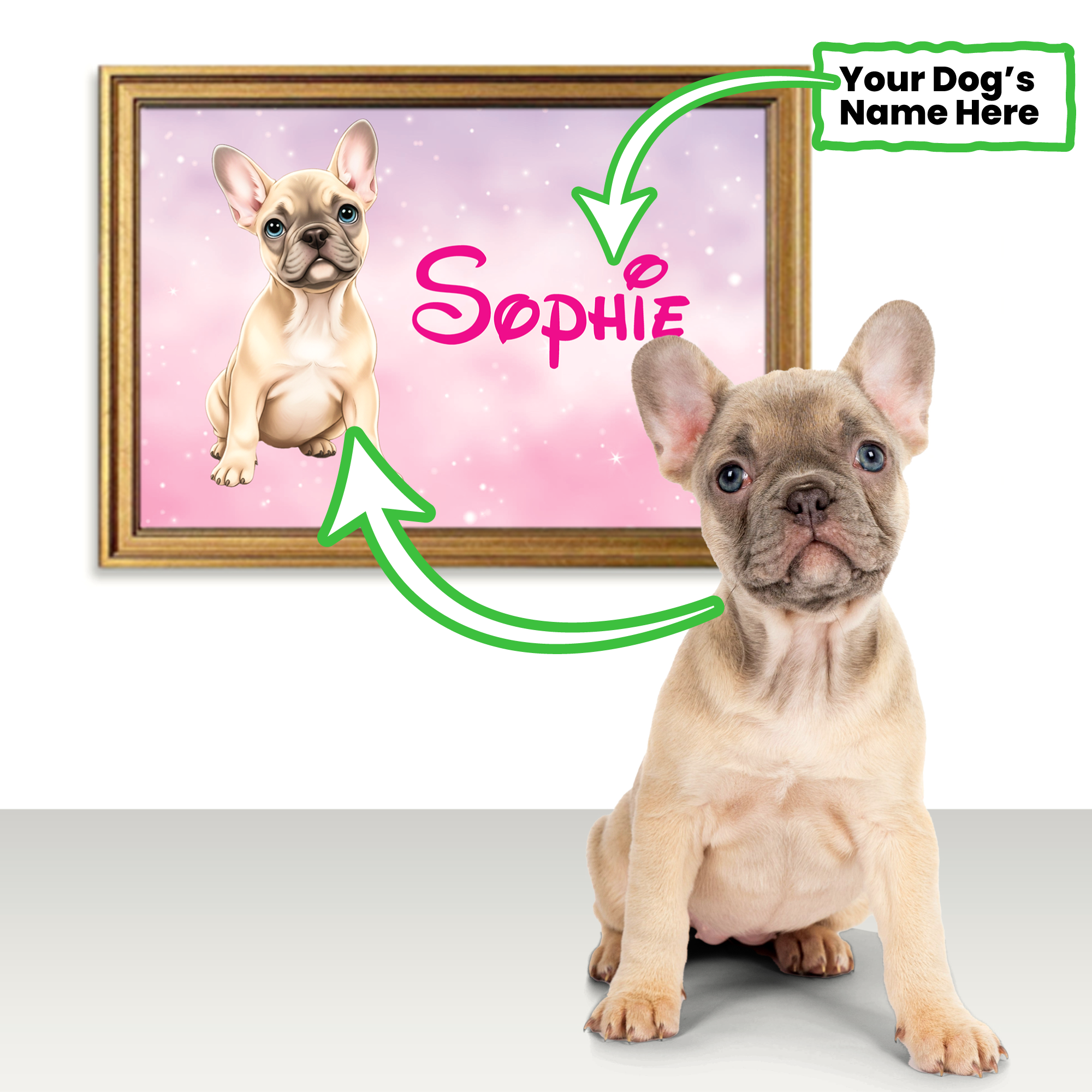 French Bulldog Orson Personalized Framed Poster • Wall Decoration Durable Dog Item