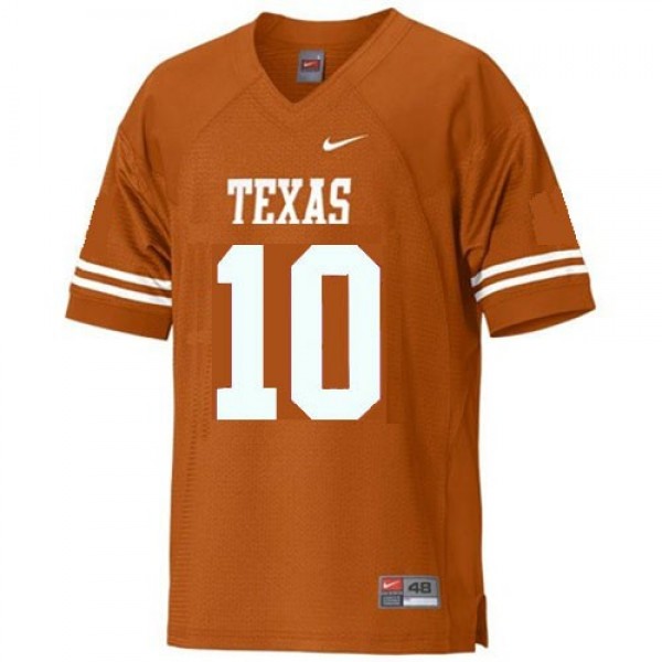 Top-quality Men Texas A&m Aggies #10 Orange Men White Series