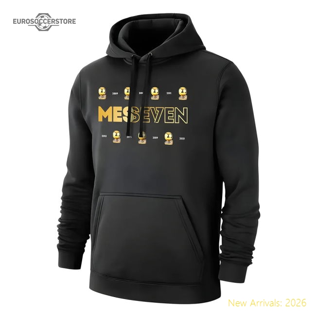 Elite Lionel Messi Messeven Footer With Hood Black - Supporter Edition