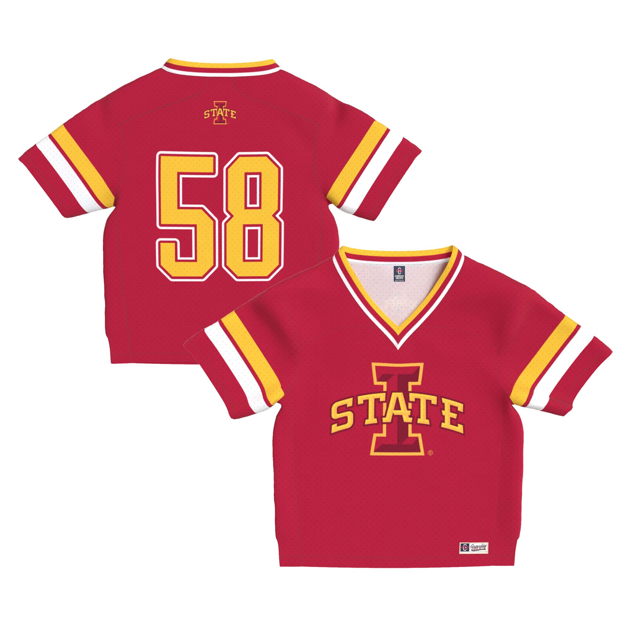 Iowa State Cyclones GameDay Greats Toddler Lightweight Collegiate Football Fashion Jersey - Cardinal