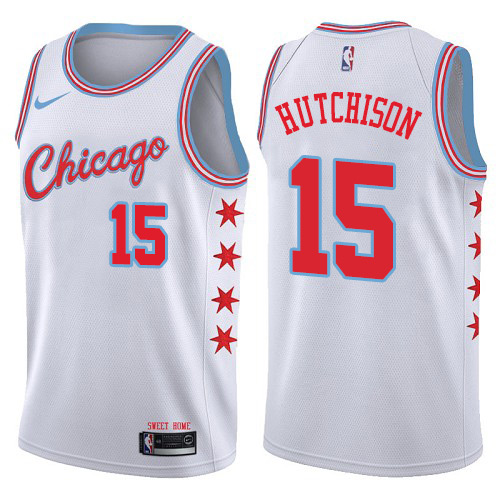 Nike Hornets White Chicago Bulls #15 Jersey - On Sale NBA Fan Apparel