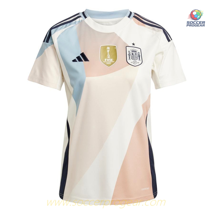 Spain Away Euro 2025 Collection Women's Team Jersey