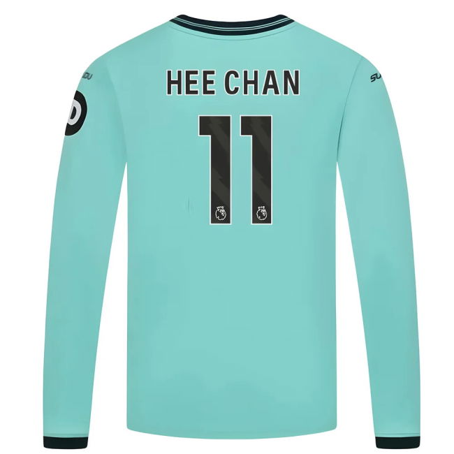 2025-2026 Wolves Long Sleeve Away Jersey (Kids) (Hee Chan 11)