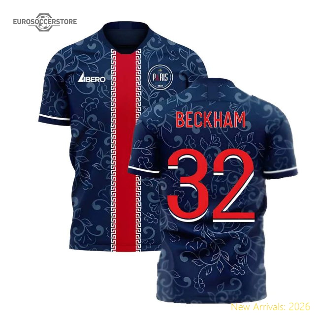 Professional-Grade Paris 2025-2026 Home Concept Football Kit (Libero) (Beckham