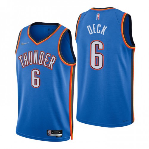 Nike Blue City Thunder #6 Jersey - Budget-Friendly Basketball Jersey