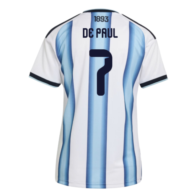 Replica 2026-2027 Argentina Home Shirt (Womens) (De Paul 7)