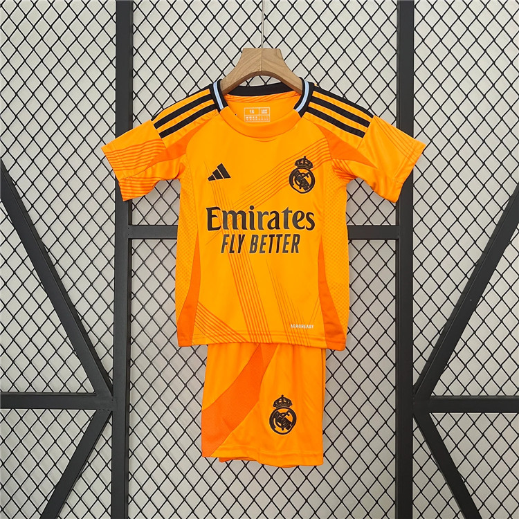 Moisture Wicking KidsYouth Real Madrid 2425 Away Kit ShirtShort