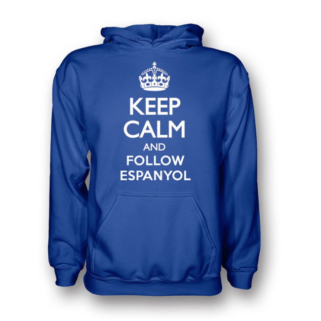 Keep Calm And Follow Espanyol Hoody (blue) | Comfortable