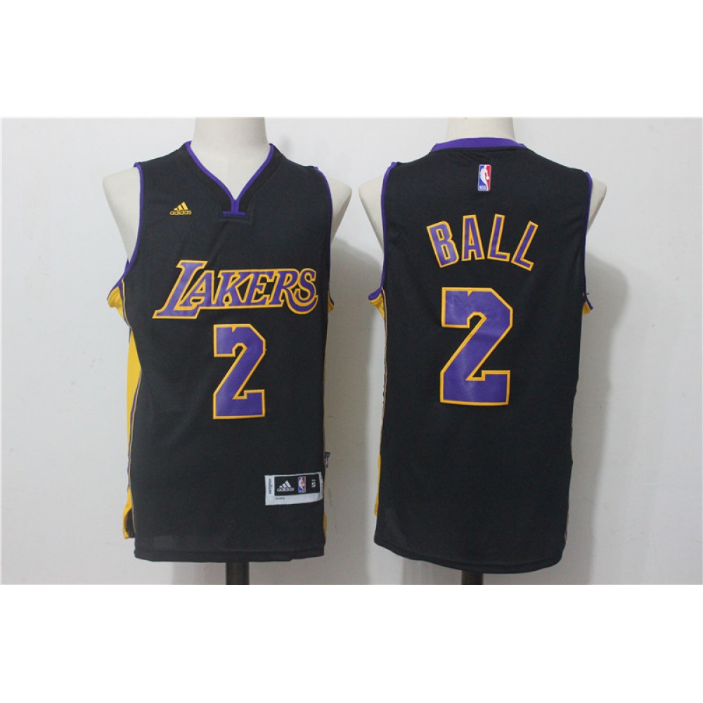 Fan Favorite Value Men's LAL #2 Lonzo Black Basketball Jersey
