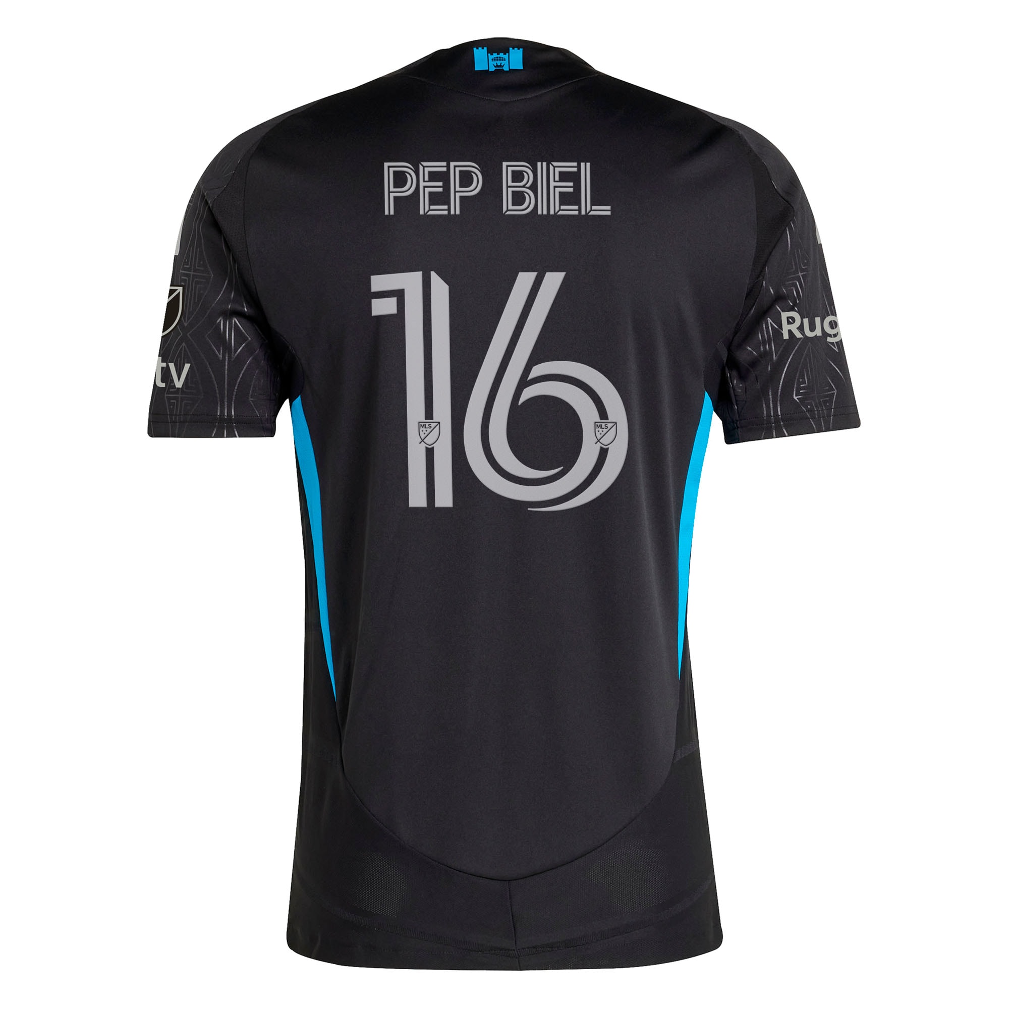 [JED] Pep Biel Charlotte FC 2025 Fortress Kit On-Field Authentic Jersey - Black