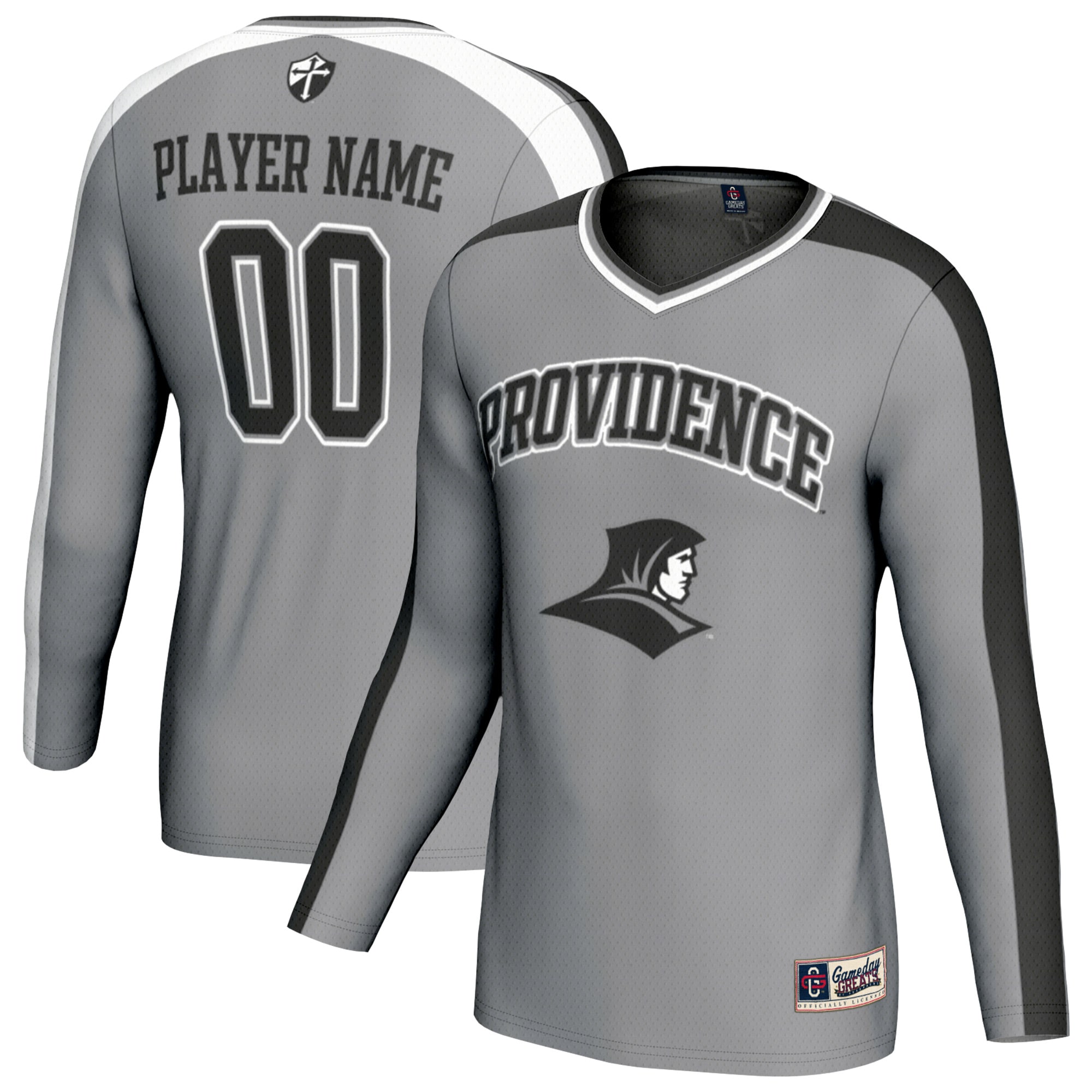 [NJP] Women's Providence Friars GameDay Greats NIL Pick-A-Player Lightweight Collegiate Volleyball Fashion Jersey - Silver