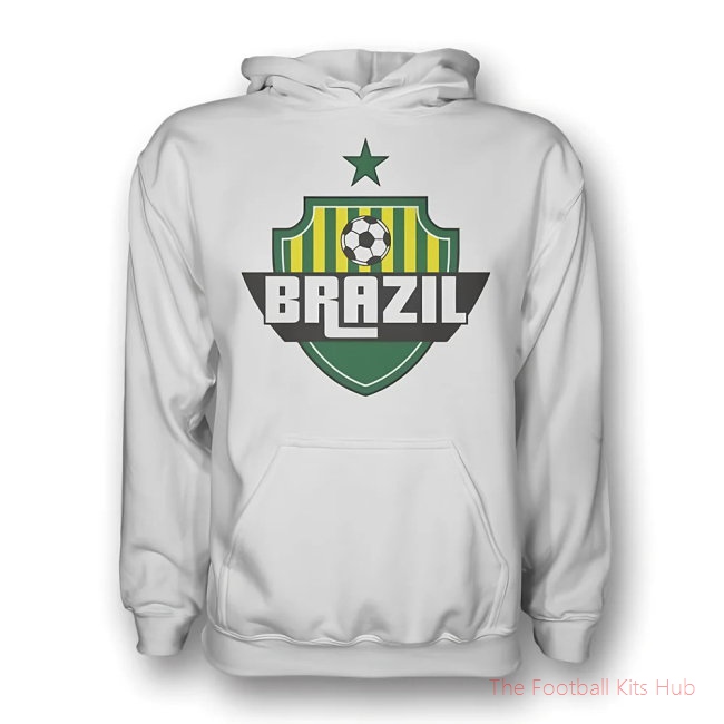 Brazil Country Logo Hoody (white) - Kids