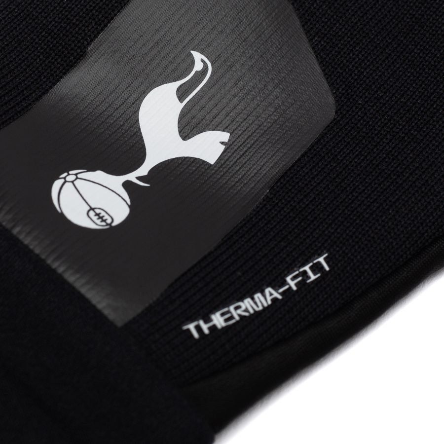 Tottenham Player Gloves Academy Therma Fit Jet Black