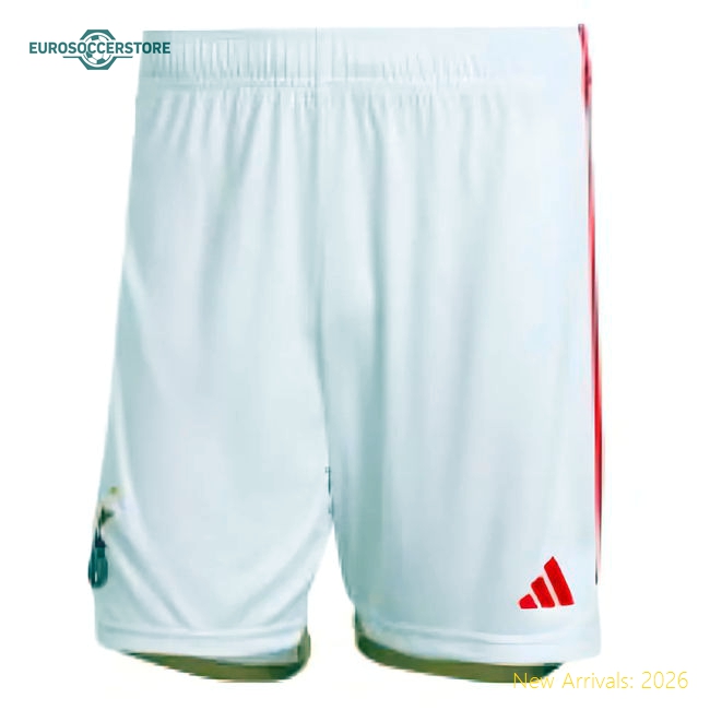 2016-2017 Benfica Adidas Home Shorts (White) - Kids