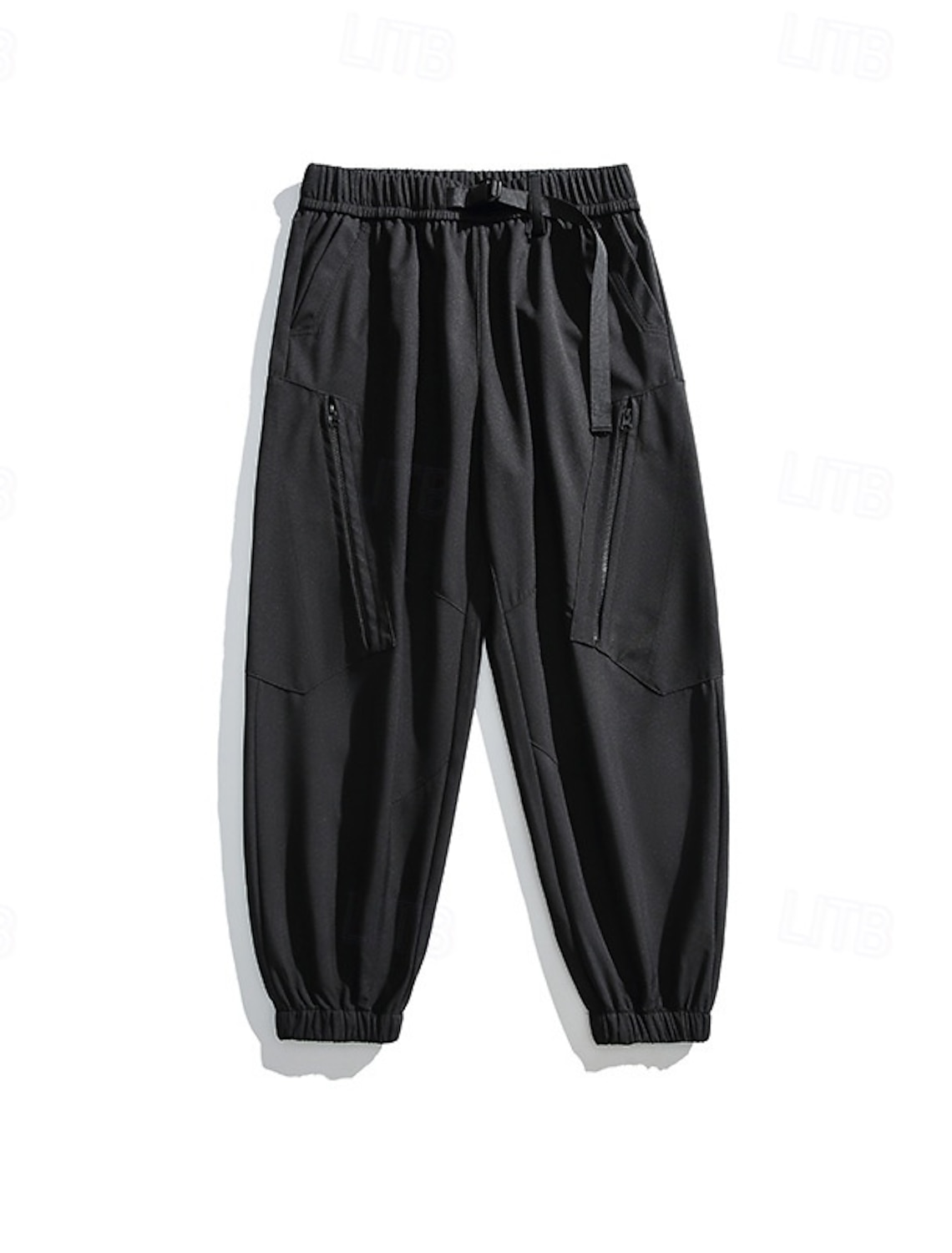 Men's Hiking Pants Trousers Waterproof pants Drawstring Pants Softshell Pants Spring Autumn / Fall Outdoor Regular Fit Waterproof Windproof Bottoms Pocket Elastic Waist Black White Camping / Hiking