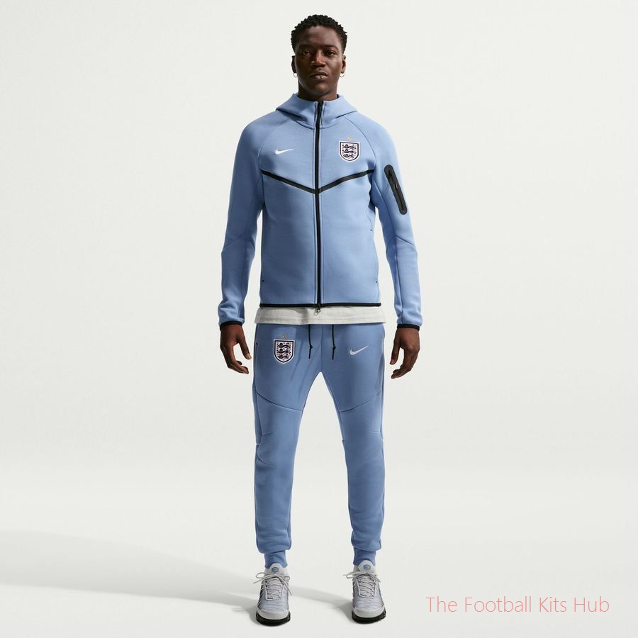 England Hoodie NSW Tech Fleece FZ World Cup 2026 - Work Blue/White