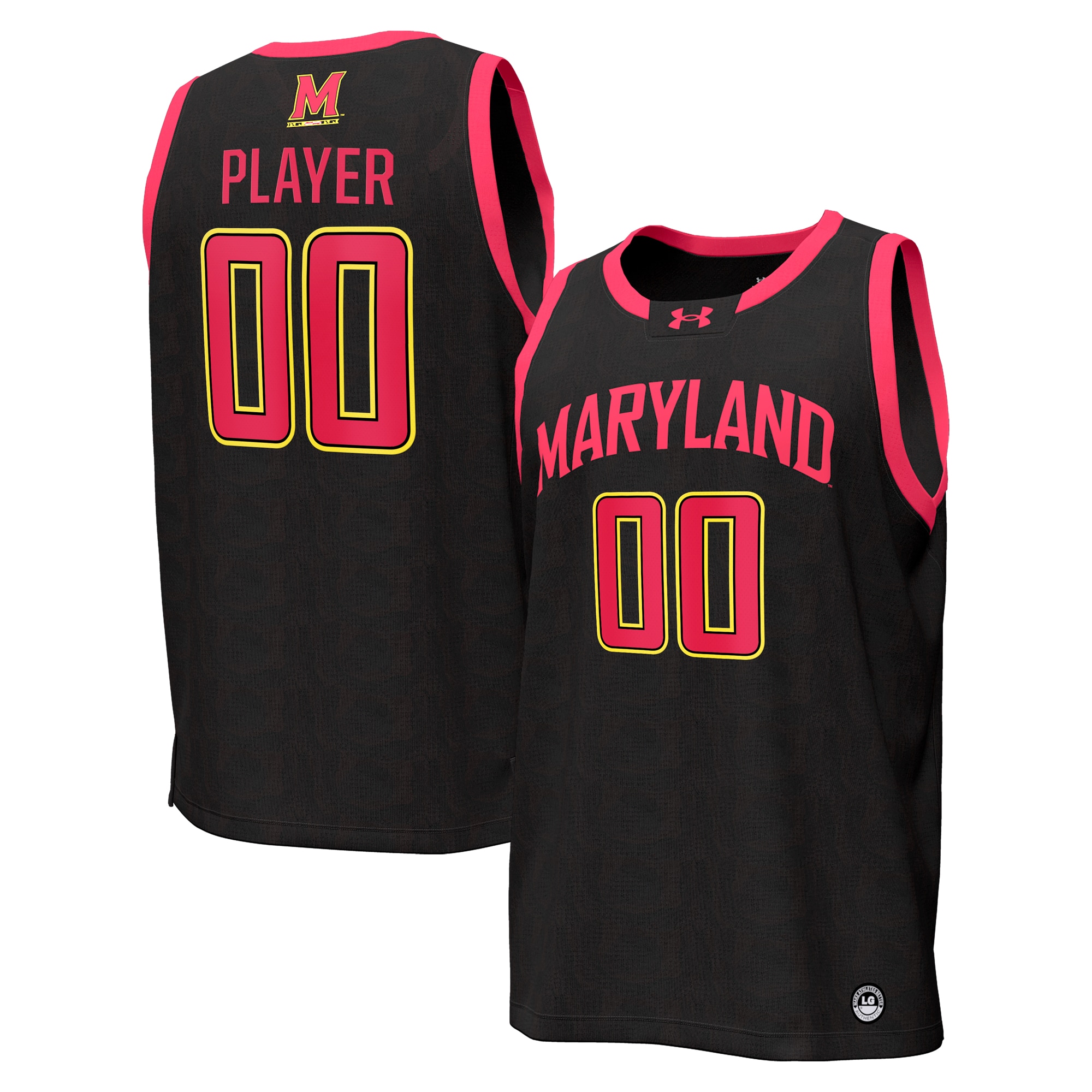 [NJP] Maryland Terrapins NIL Pick-A-Player Men's Basketball Replica Jersey - Black