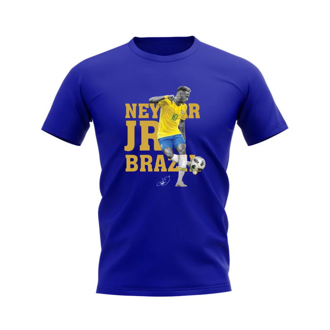 Match Neymar Brazil Player Tee (Royal Blue) Premium Quality