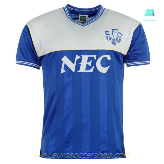 Score Draw Everton 1986 Home Shirt (Your Name)