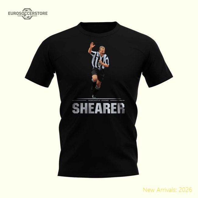 Alan Shearer Player T-shirt (black) - Official Edition - Match Day Jersey