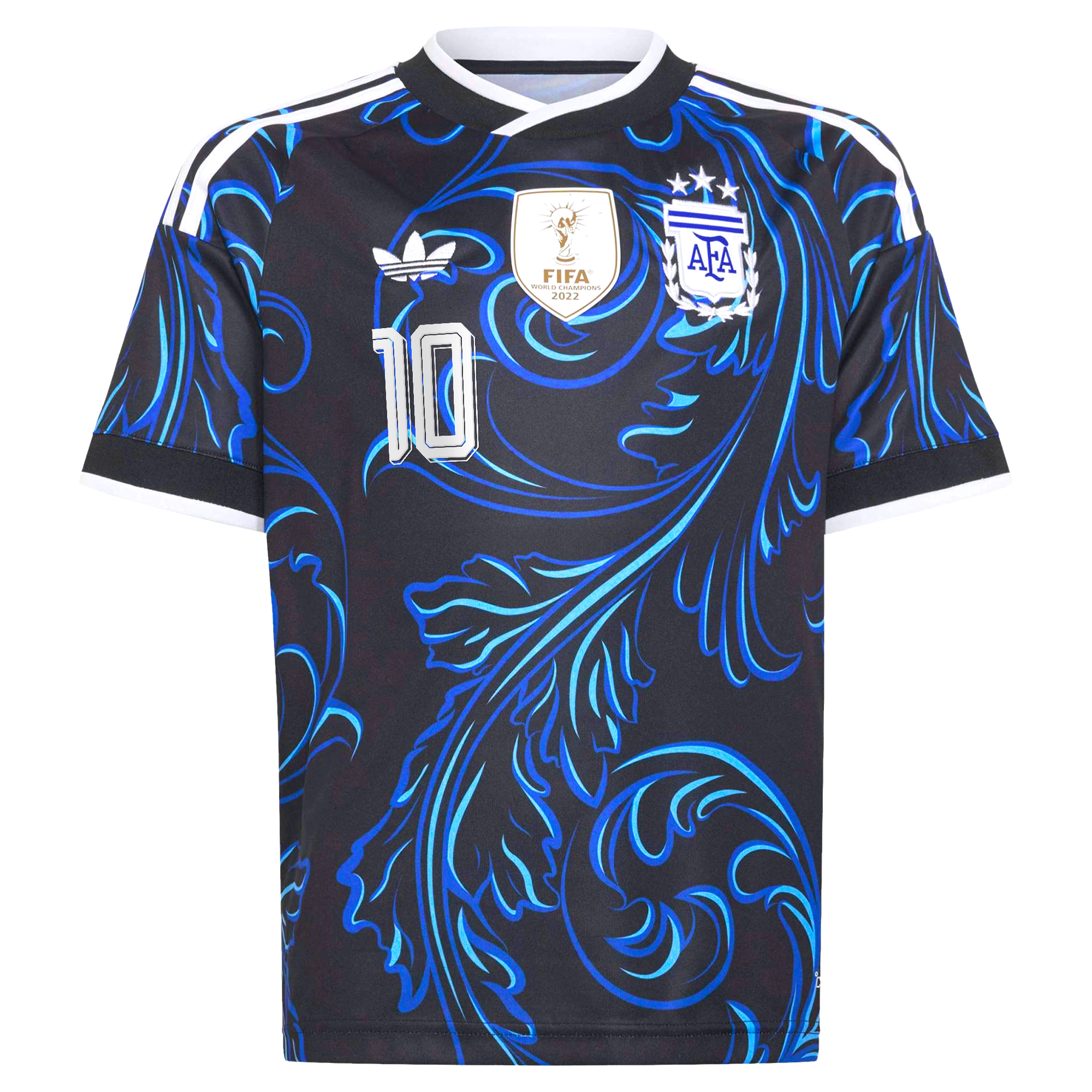 [SJH] Lionel Messi #10 Argentina National Team Youth 2026 Away Replica Jersey - Black