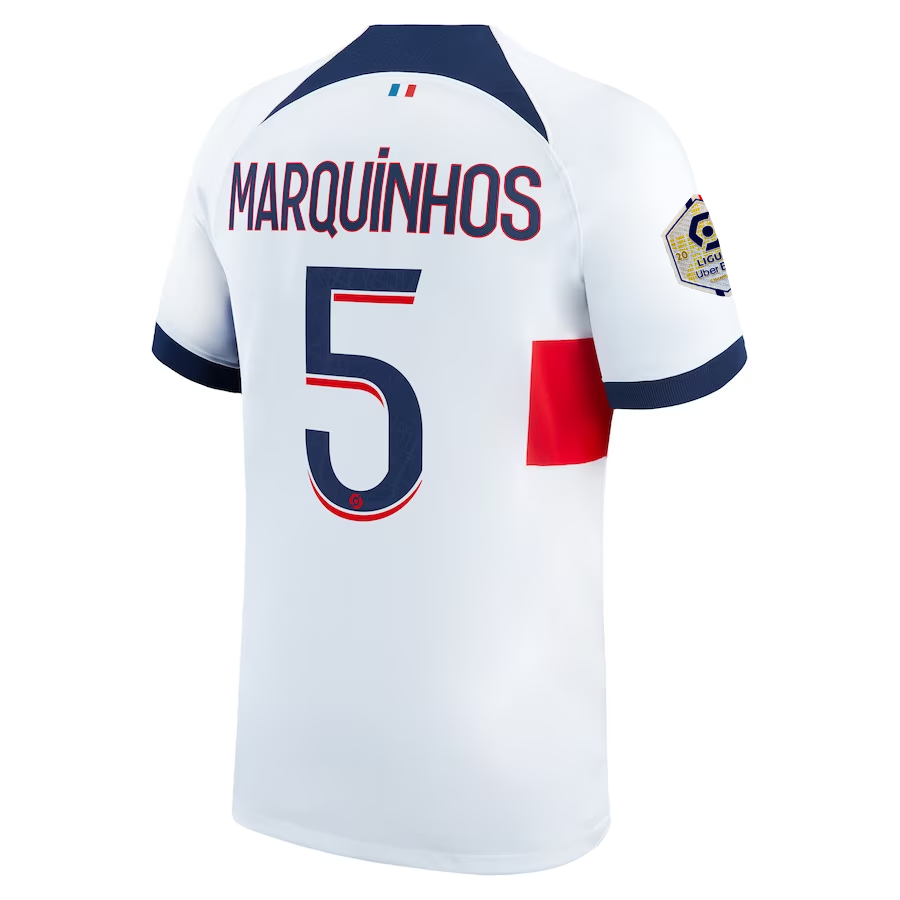 Paris Saint‑Germain FC Marquinhos 2023-2024 Lig Away Jersey – Authentic Shirt