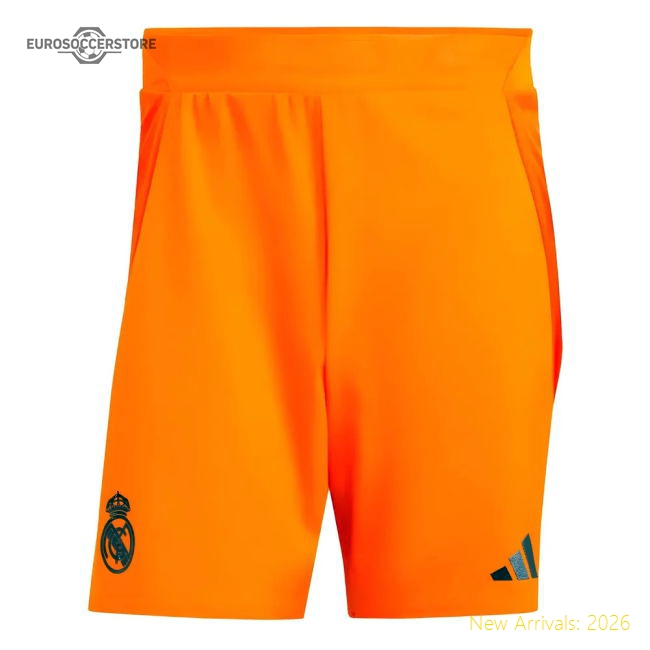 Outstanding 2024-2025 Real Madrid Authentic Away Shorts (orange)