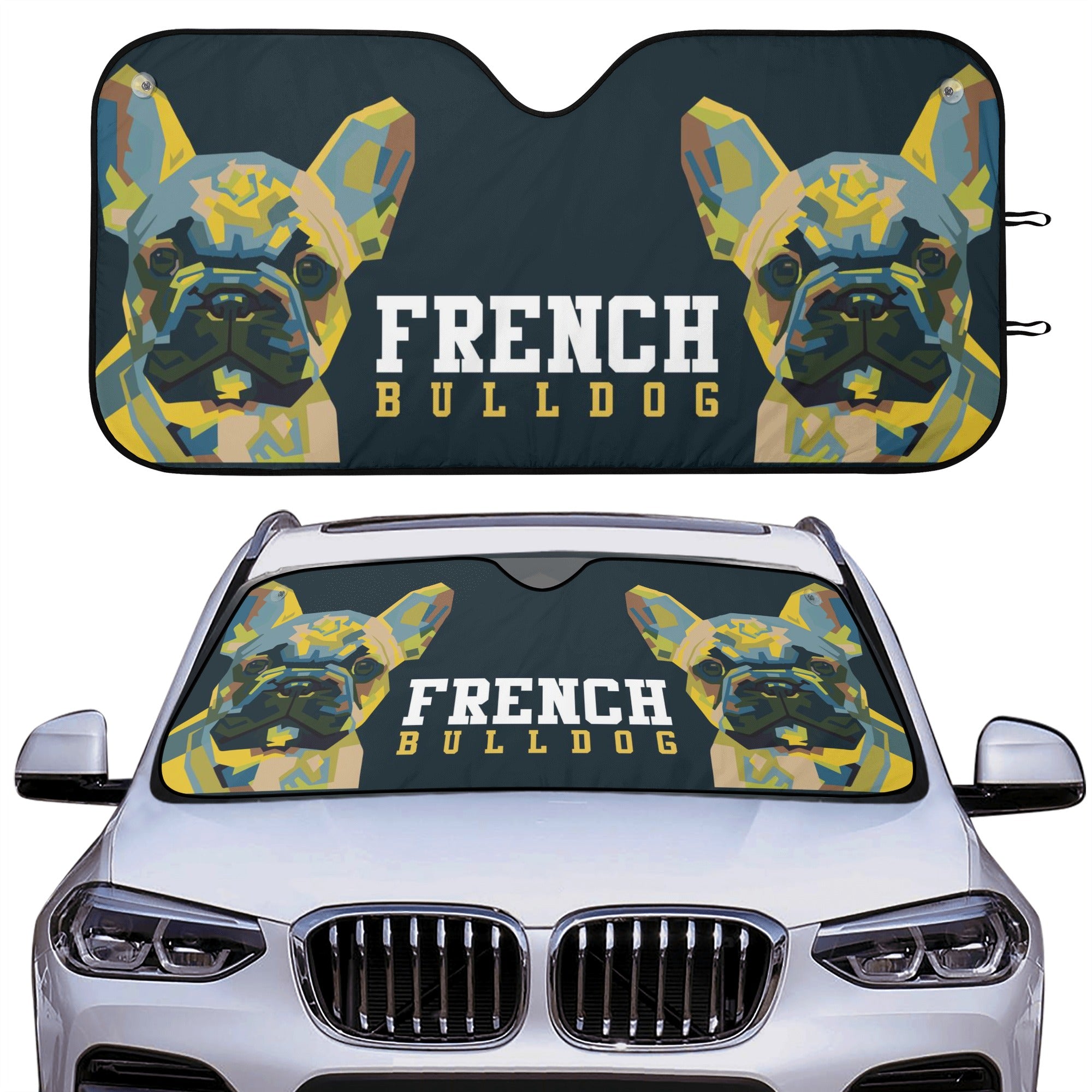 French Bulldog Loaf Car Auto Sun Shade Useful Frenchie Gear