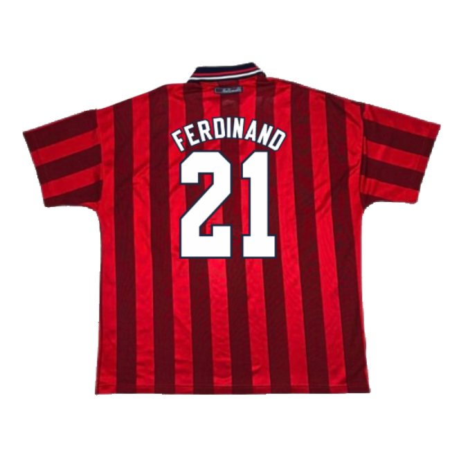 England 1997-99 Away Shirt (Good) (FERDINAND 21)