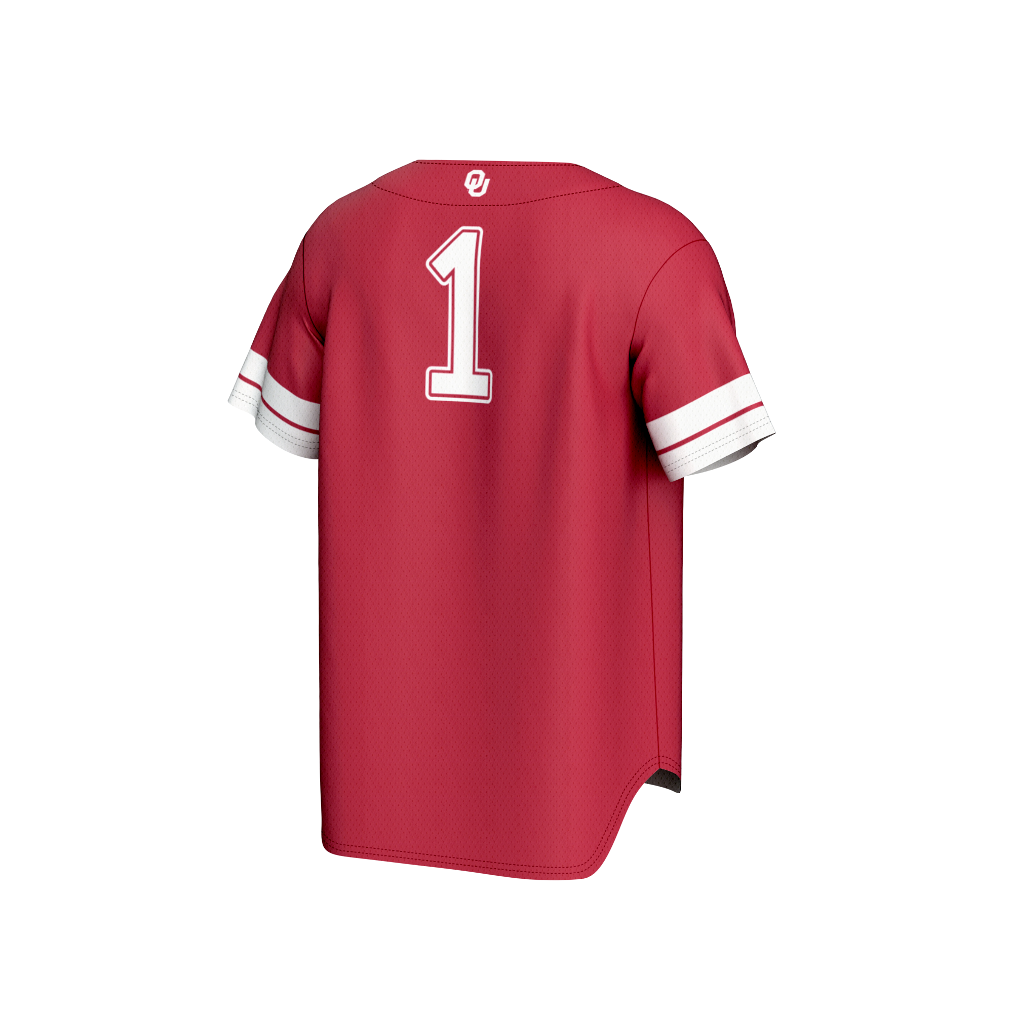 [NJP] Oklahoma Sooners GameDay Greats Unisex Lightweight Collegiate Baseball Fashion Jersey - Crimson