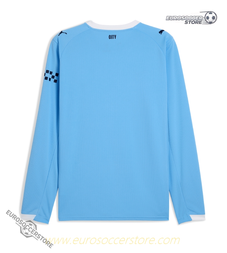 25-26 Season Manchester City Home Long-Sleeve Football Jersey