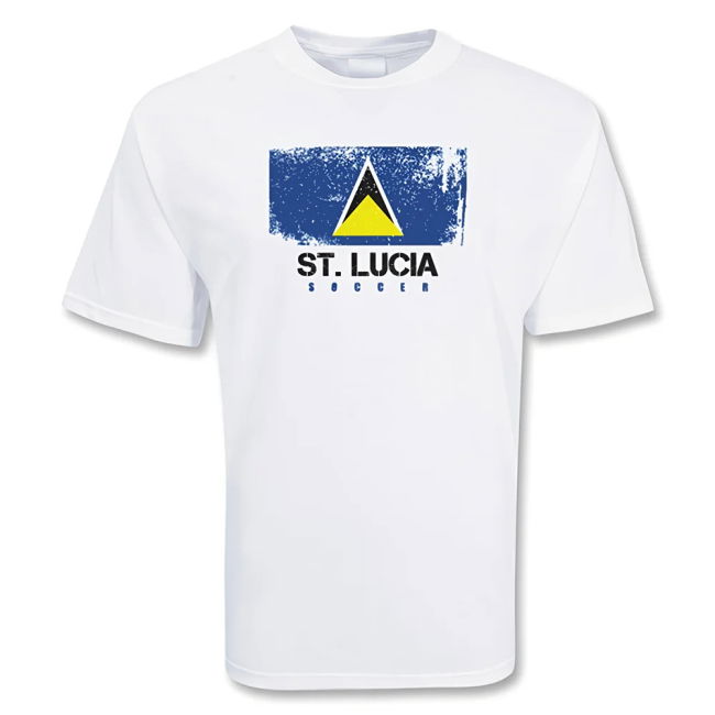 Fan-Favorite St. Lucia Soccer T-Shirt Premium-Quality Pro-Grade
