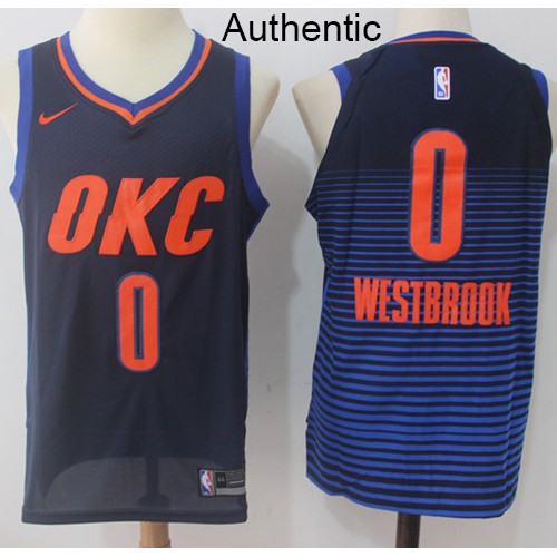Oklahoma City Thunder Russell High-Quality Jersey Vintage Look #0