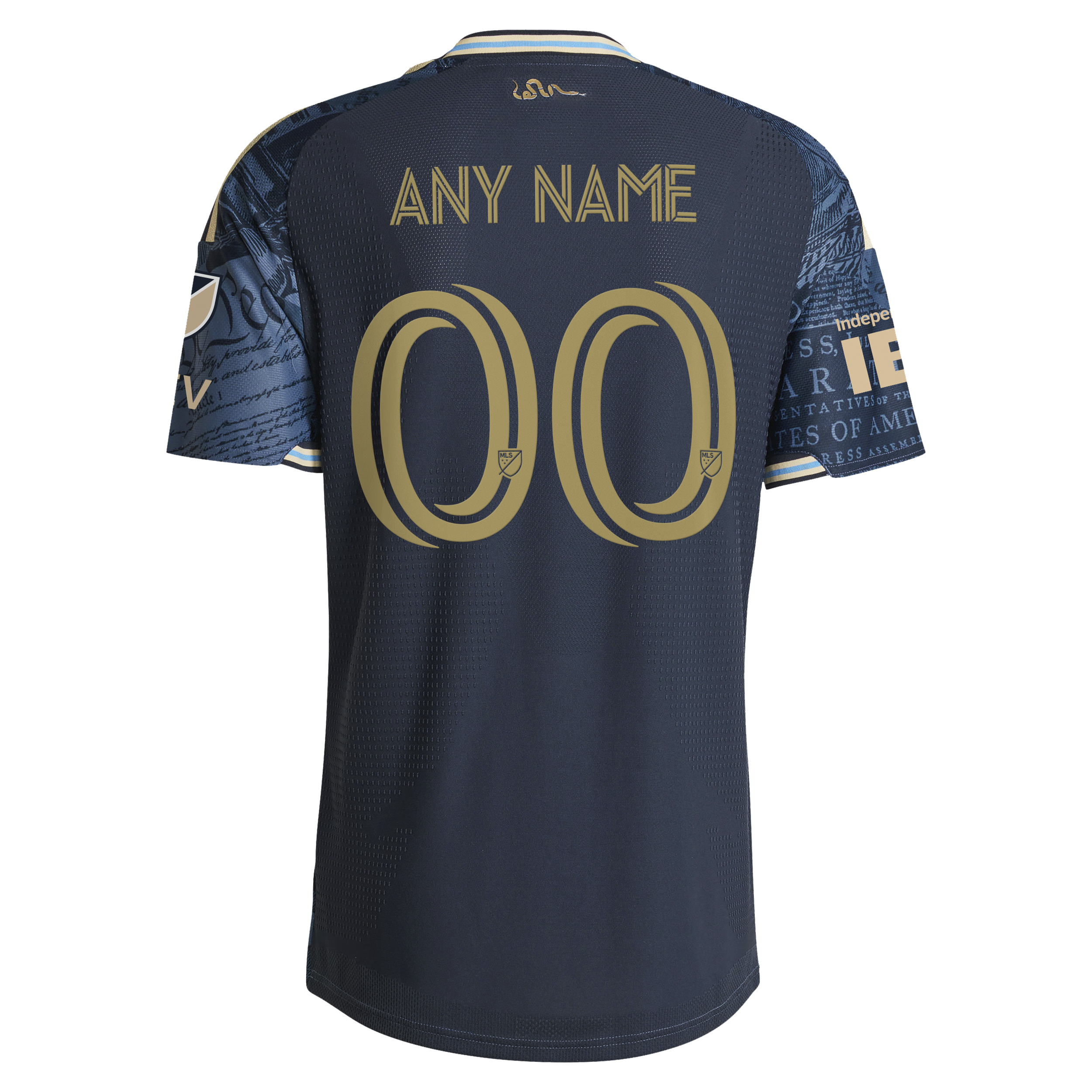 [LK] Philadelphia Union 2026 1776 Kit On-Field Authentic Patch Custom Jersey - Navy