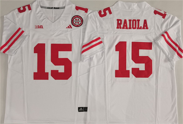 Men's None White 2024 comfortable Dylan Raiola #15 high quality Jersey
