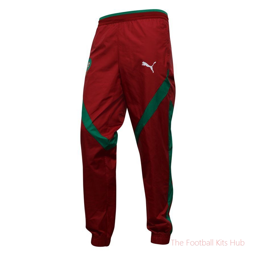 Morocco Training Trousers Pre Match Woven Africa Cup of Nations 2025 - Intense Red/Archive Green