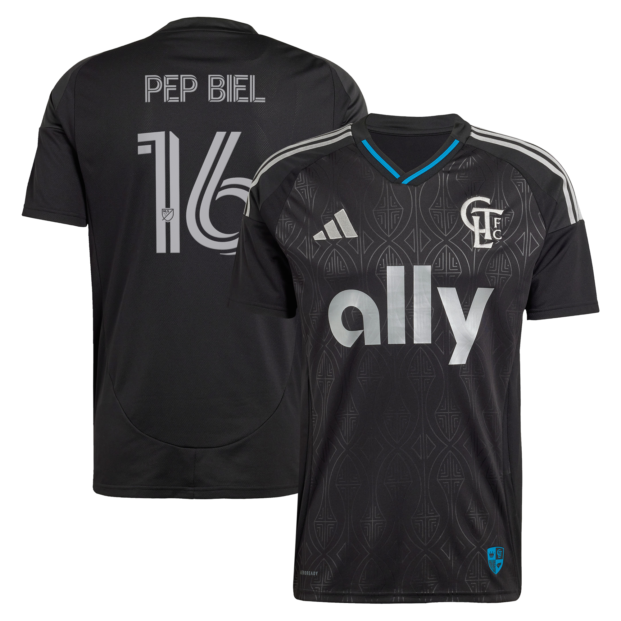 [LK] Pep Biel Charlotte FC 2025 Fortress Kit Replica Jersey - Black