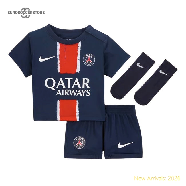 Supporter 2024-2025 Psg Home Infants Baby Kit (Your Name)