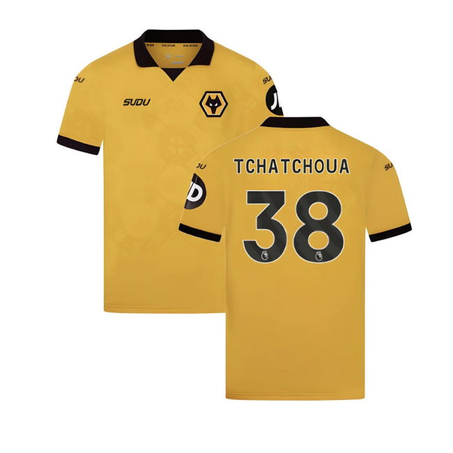 2025-2026 Wolves Football Club Home Shirt (Tchatchoua 38) (Kids)