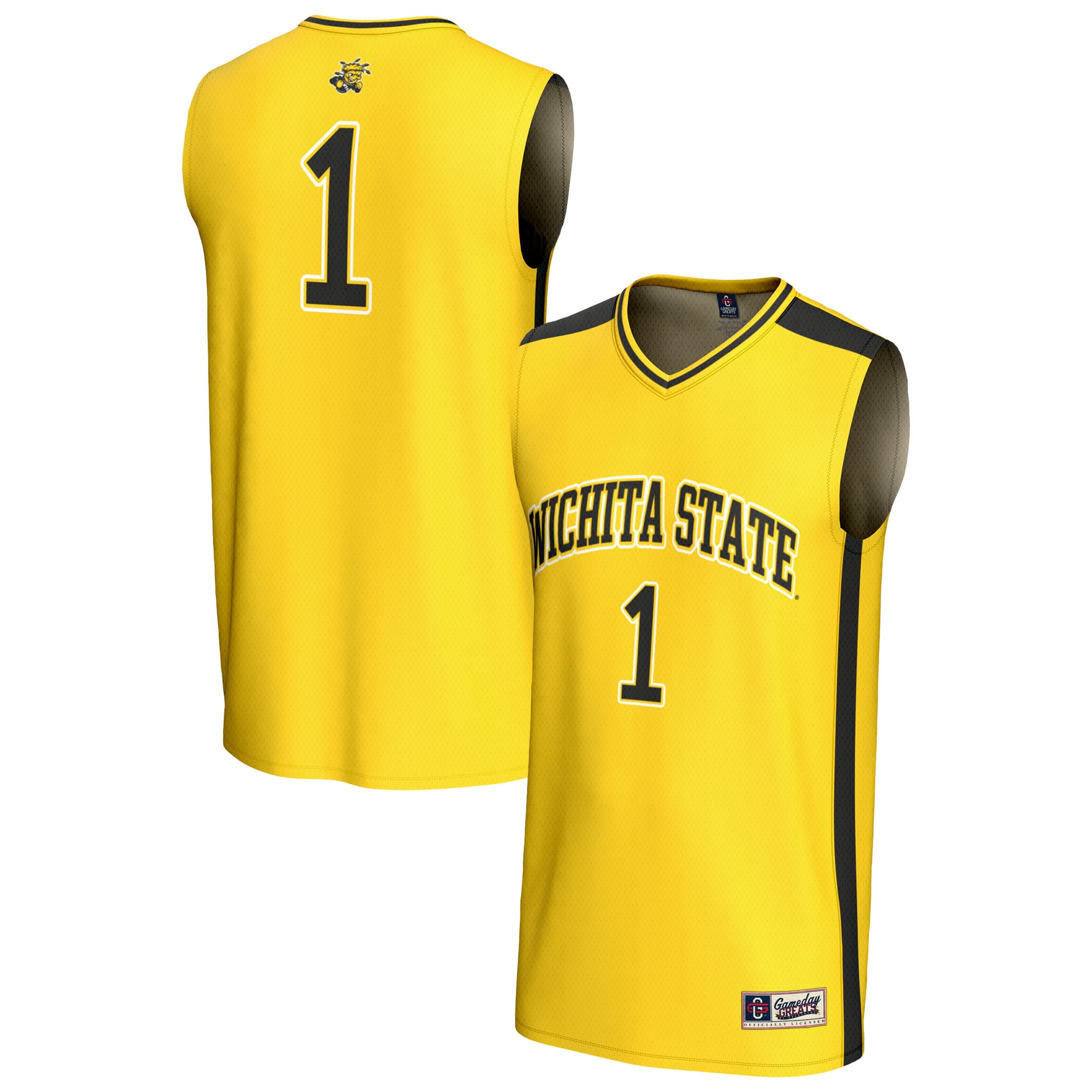 #1 Wichita State Shockers GameDay Greats Youth Lightweight Basketball Fashion Jersey - Yellow
